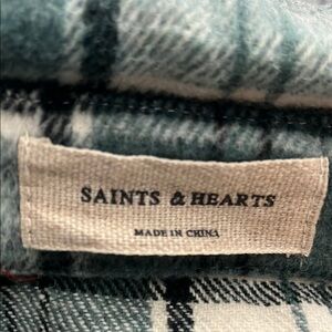Saints & Hearts Plaid Shirt